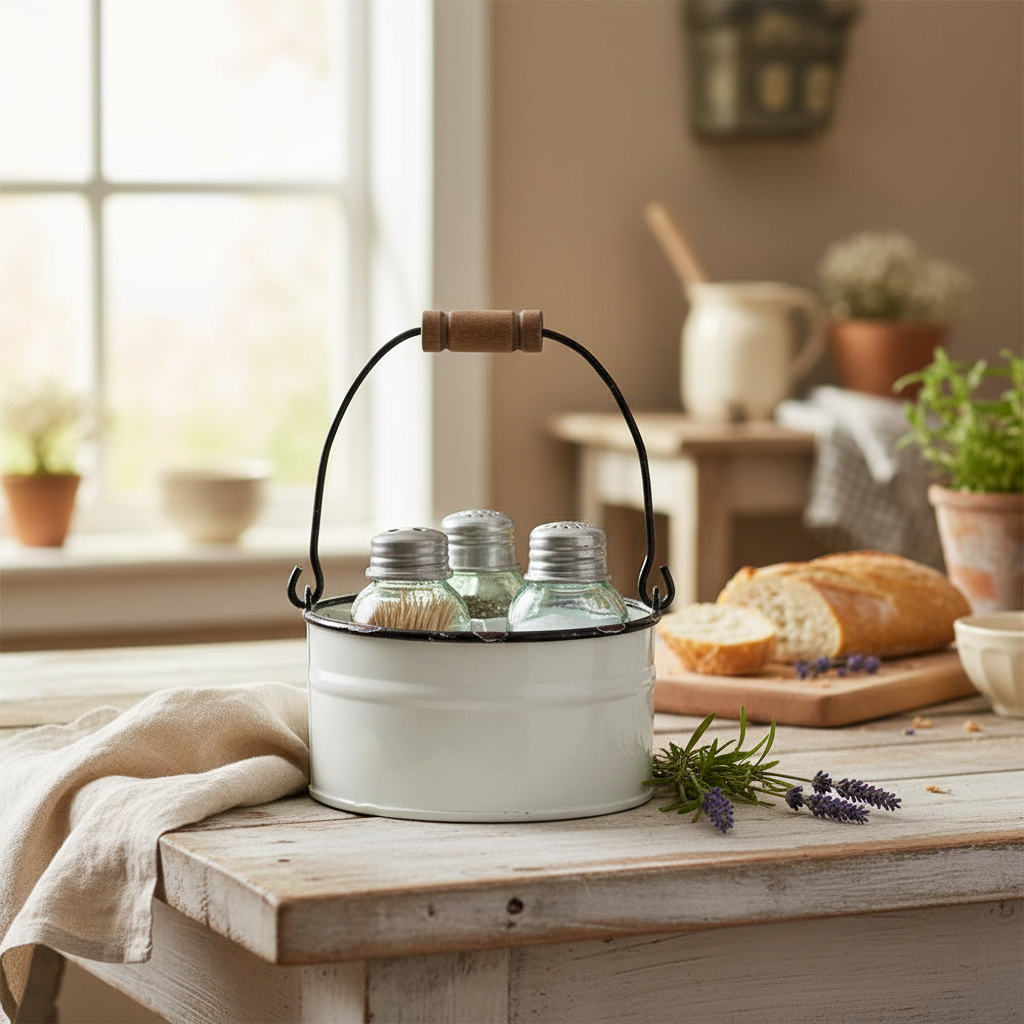 S&P and Toothpick Caddy - French Farmhouse Kitchen