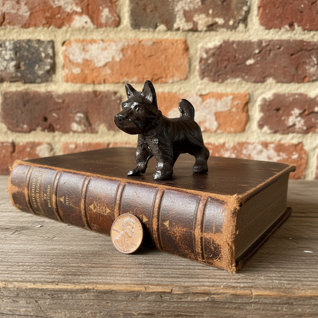 Schnauzer Statue - Accurate Book Scale Reference