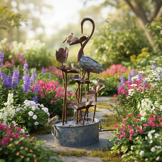 Serene Bird Fountain