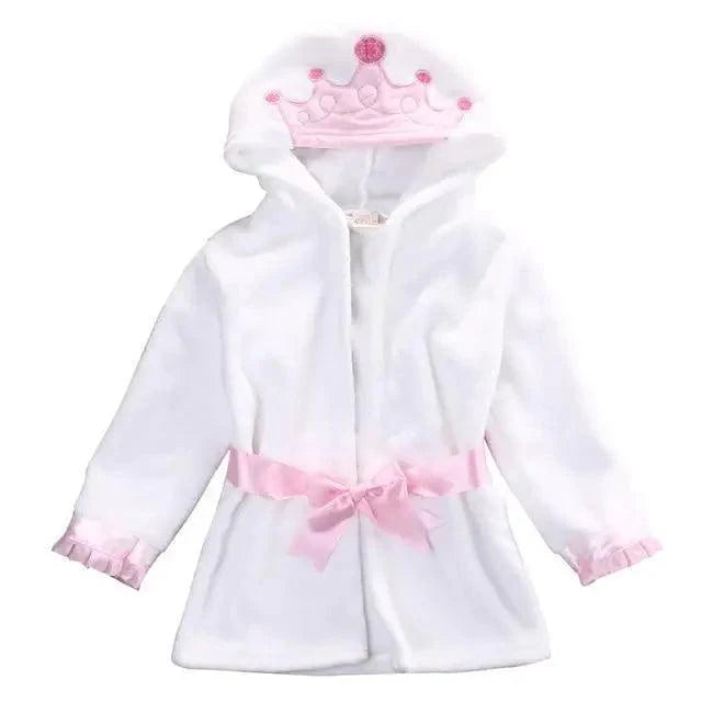 Cartoon Animal Hooded Baby Bathrobe & Sleepwear Robe - Multiple Designs