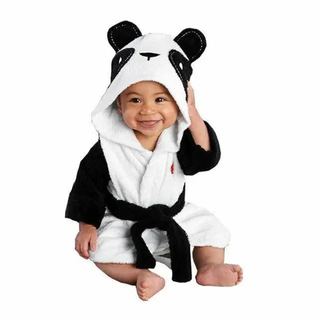 Cartoon Animal Hooded Baby Bathrobe & Sleepwear Robe - Multiple Designs