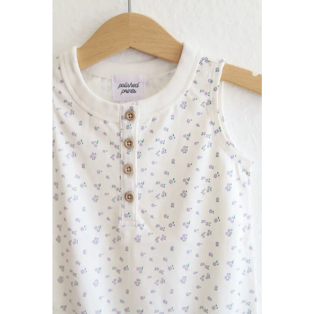 Super Soft Organic Cotton Romper for Babies (Floral Print)